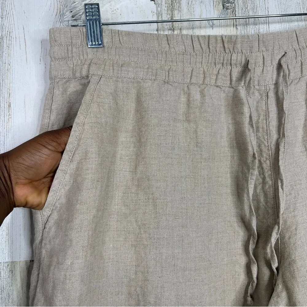 Tommy Bahama 100% Linen Pants Women's Size XL Pull-on Light Academia Lagenlook